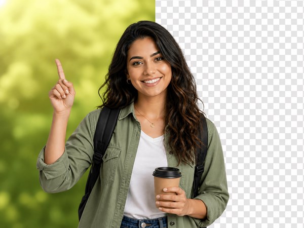Before and after: AI Background Remover